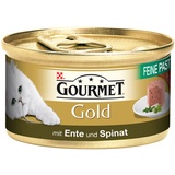 Purina Gourmet Gold Feine Pastete Ente & Spinat 48 x 85 g