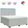 vidaXL Boxspringbett 180 x 200 cm Hellgrau