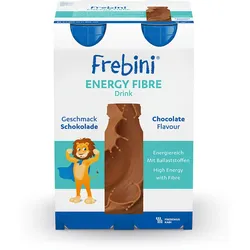 Frebini Energy Fibre Trinknahrung Schokolade 4X200 ml Flüssigkeit