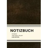 LIWI Literatur- und Wissenschaftsverlag Dickes Notizbuch 1000 Seiten - A5 blanko - Hardcover schwarz mit Leseband - weißes Papier 90g/m2 - FSC Papier: Notebook A5 - Journal gebunden blanko - ohne Leder