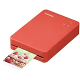 Canon SELPHY QX20 mobiler Fotodrucker – per WLAN direkt vom Smartphone drucken. Thermosublimationsdruck, 2 Größen Stickerpapier und Laden per USB-C - Terrakotta