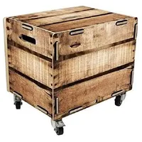 WERKHAUS® Rollcontainer Werkhaus Rollbox Weinkiste Rollcontainer Tisch Box RB6007