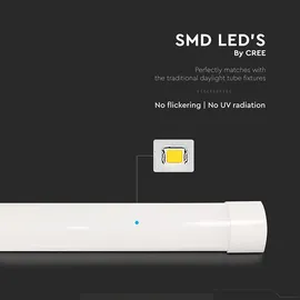 V-Tac Led Linearer Körper 40W 4K 120Cm Cree V-Tac - Weiß