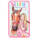 DEPESCHE Miss Melody Selfie Malbuch mit lustigen Pferde Motiven, 30 Seiten, Ausmalbuch inkl. Sticker