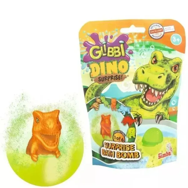 Glibbi: Badebombe mit überraschender Dinosaurierfigur