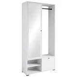 P & B Dino Garderobe 90x190x33 cm weiß