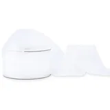Creativery Geschenkband Chiffon unifarben 38 mm x 25 m Weiß