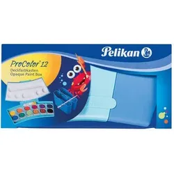 PELIKAN 724583 Pelikan Farbkasten Procolor®, Blau, 12 Farben