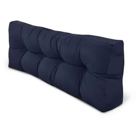 Beautissu Palettenkissen 120 x 40 x 20 cm blau 1 St.