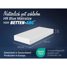 Betten-ABC HR Blue 100 x 200 cm mittelfest