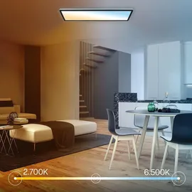B.K.Licht LED Panel 1 58x20 cm eckig schwarz