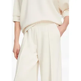 Comma, Fließende Wide-Leg-Hose Beige 38
