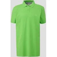 S.Oliver Poloshirt aus Baumwolle mit Logo-Detail, Herren, grün, 2XT