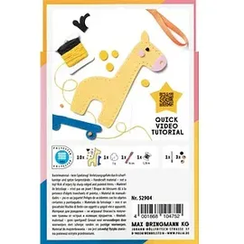 Folia Mini Filzinies Nähset Giraffe 13-teilig gelb