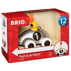 BRIO Spiel Push & Go Rennwagen Silber Edition