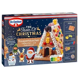 Dr. Oetker Knusper-Häuschen Lebkuchenhaus Dekorierset Basteln Verzieren 403 g