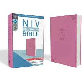 Zondervan NIV, Value Thinline Bible, Large Print, Imitation Leather, Pink,