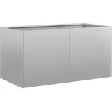 vidaXL Pflanzkübel 80 x 40 x 40 cm Silber