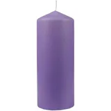 HS Candle Wachskerzen Lila Stumpenkerzen Ø6cm x 13,5cm - Kerze in vielen Farben, Lange Brenndauer - Hergestellt in EU - Kerzen Blockkerzen - Wachs