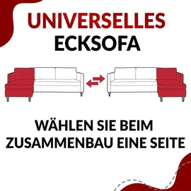 MKS Meble Ecksofa, Dorian Velvet Rosa