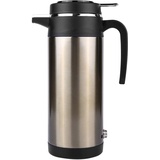 Elektrische Wasserkocher Qiilu Wasserkocher 12V für LKW, 1000 ML Auto Reise Wasserkocher Edelstahl Tasse Schnell Kochen für Tee Kaffee