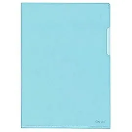 BENE Sichthüllen DIN A4 blau glatt 0,15 mm, 100 St.