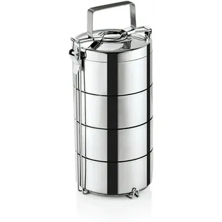 Was Germany - Thermoetagentransportbehälter mit 3 Speiseeinsätzen á 0,6 ltr., Edelstahl