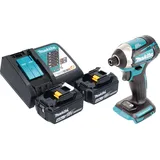 Makita DTD 154 RM Akku Schlagschrauber 18 V 175 Nm 1/4" Brushless + 2x Akku 4,0 Ah + Ladegerät