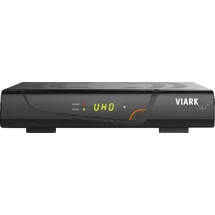 VIARK Sat 4K UHD H.265 2160p DVB-S2X Multistream Receiver LAN WLAN Schwarz