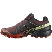 Salomon Speedcross 6 Herren rum raisin/cherry tomato/cognac 45 1/3