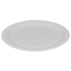 ABENA® Pappteller, Rund, Ø 23 cm 5635 , 1 Packung = 100 Stück