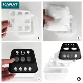 Karat Luftentfeuchter Hava 4er-Set Schwarz