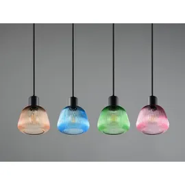 meineWunschleuchte Quenya 4-flg. 90 cm bunt Glas