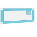 vidaXL Kleinkind-Bettschutzgitter Blau 190x25 cm Stoff