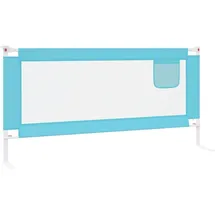 vidaXL Kleinkind-Bettschutzgitter Blau 190x25 cm Stoff