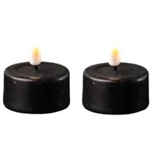 Deluxe Homeart Teelichter 4,1 cm 2 St. schwarz
