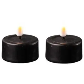 Deluxe Homeart Teelichter 4,1 cm 2 St. schwarz