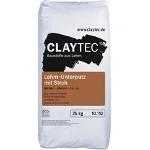 CLAYTEC Lehm-Unterputz mit Stroh 25 kg