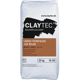CLAYTEC Lehm-Unterputz mit Stroh 25 kg
