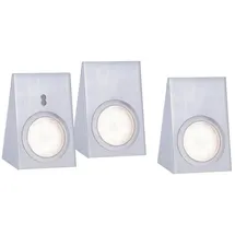 just light. LED Unterbauleuchte, stahl, 3-flammig, keilförmig, modern