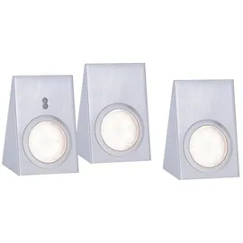 just light. LED Unterbauleuchte, stahl, 3-flammig, keilförmig, modern