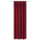 HOME WOHNIDEEN 85987 | Vorhang Thermo, Kombibandschal aus Thermo-Chenille, 245 x 135 cm (Höhe x Breite), Farbe: (Bordeaux)