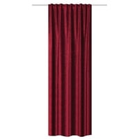 HOME WOHNIDEEN 85987 | Vorhang Thermo, Kombibandschal aus Thermo-Chenille, 245 x 135 cm (Höhe x Breite), Farbe: (Bordeaux)