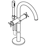 Grohe Atrio 25272 FMS Bodenmontag Kreuz-Griff warm sunset