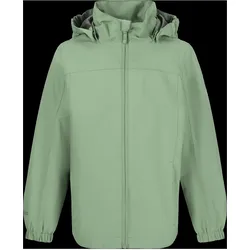 Outdoorjacke ZIGZAG "Orkan", Kinder, Gr. 110, grün, 100% Polyester, unifarben, sportlich, ohne Ausschnitt, Jacken, mit 10.000 mm Wassersäule