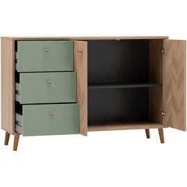 Schildmeyer Visby 109 x 73,9 x 33,05 cm Eiche hell/Pistazie