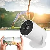 Intelligenter Minis-Projektor mit Bluetooth, Videoprojektor mit Automatischer Trapezkorrektur, Tragbarer 1080P-Full-HD-Projektor, um 270° Verstellbar, 150-Zoll-Smart-Projektor