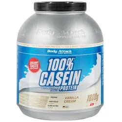 Body Attack - 100 % Casein Protein - 1800g Geschmacksrichtung Strawberry