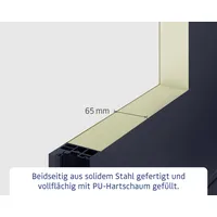 EcoStar Haustür ISOPRO Secur IPS 770S RC2 verkehrsweiß 110 x 210 cm