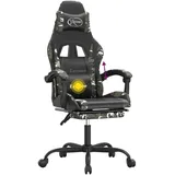vidaXL Gamingstuhl mit Fußstütze Schwarz Tarnfarben